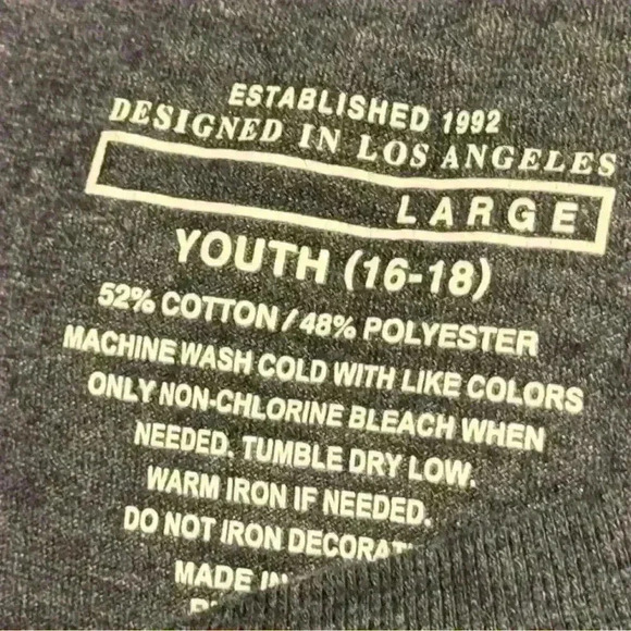 Auburn Tigers T-Shirt Navy Blue Short Sleeve Size YLG - Picture 3 of 3